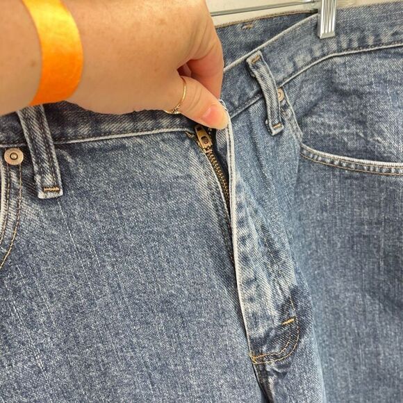 Wrangler Mens 5 Star Relaxed Fit Jeans Denim Cotton Medium Wash Blue Size 36x30 - Picture 6 of 11